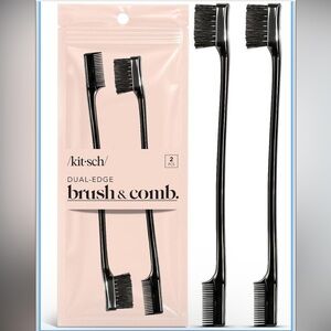 2 Pack Kitsch Black Dual-Edge Styling Tool